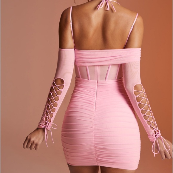 Oh Polly pink mini dress - Picture 3 of 4